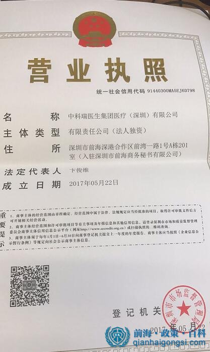 醫(yī)生集團(tuán)營(yíng)業(yè)執(zhí)照