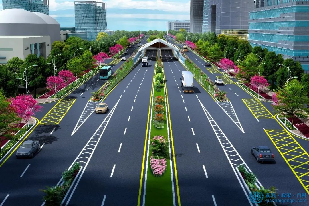 媽灣跨海隧道通道規劃設計圖